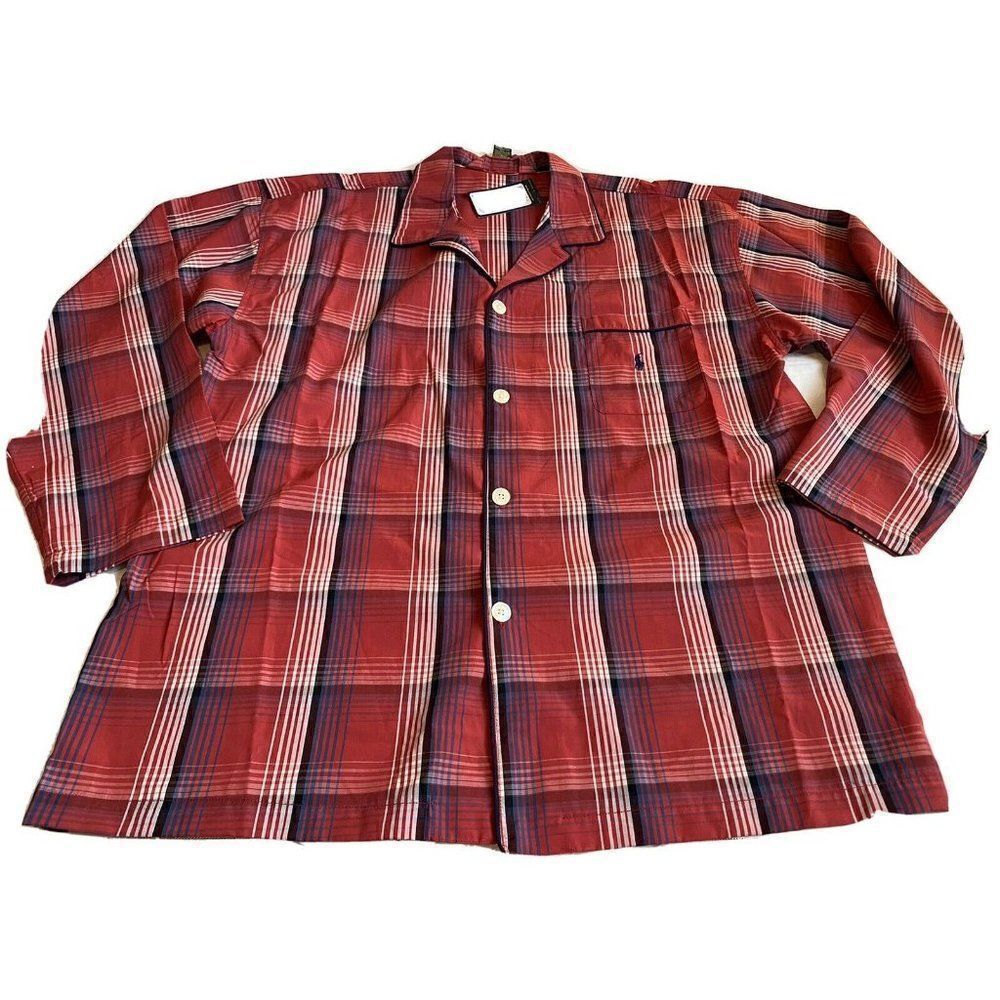 Polo Ralph Lauren 100% Cotton Woven Pajama Shirt‎